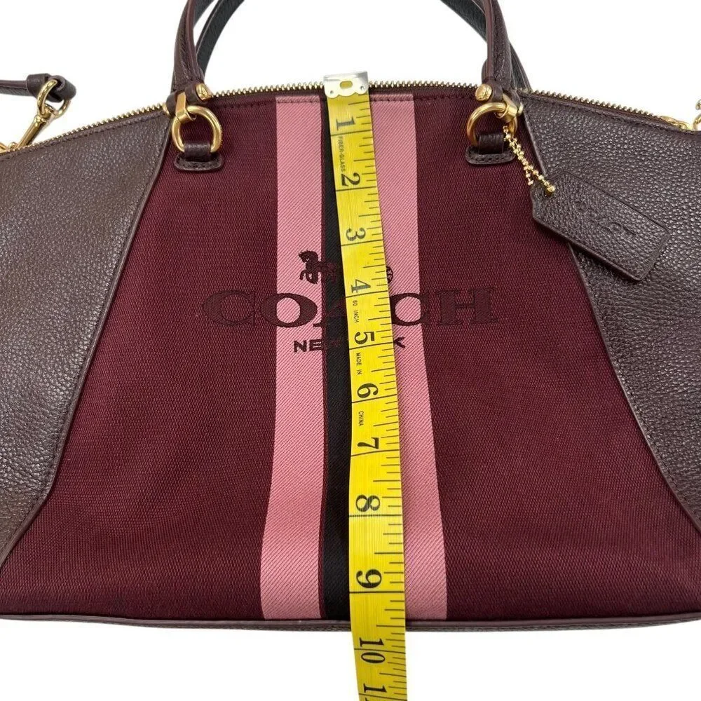 Coach NWOT Prairie Horse and Carriage Canvas Crossbody Convertible Satchel